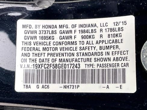 Used 2016 Honda Civic LX image 33