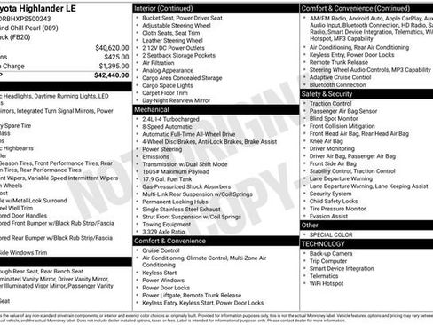 Used 2023 Toyota Highlander LE image 18