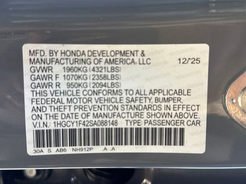 New 2025 Honda Accord SE image 31