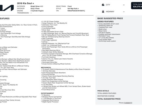 Used 2016 Kia Soul + image 5