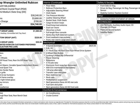 Used 2008 Jeep Wrangler Unlimited Rubicon w/ Dual Top Group image 2