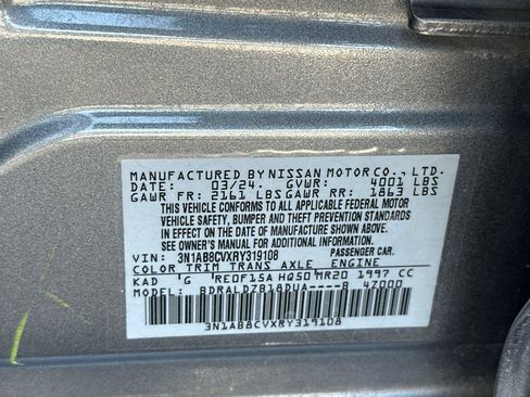 Certified 2024 Nissan Sentra SV FWD image 27