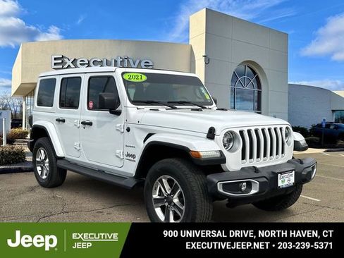 Used 2021 Jeep Wrangler Unlimited Sahara AWD/4WD image 1