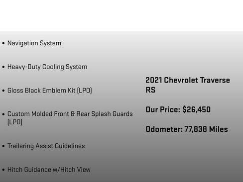 Used 2021 Chevrolet Traverse RS AWD/4WD image 18