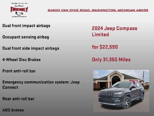 Used 2024 Jeep Compass Limited AWD/4WD image 15