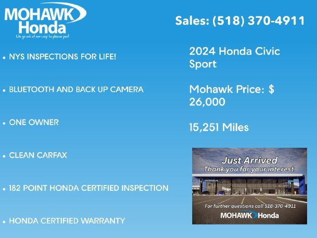 Certified 2024 Honda Civic Sport image 2