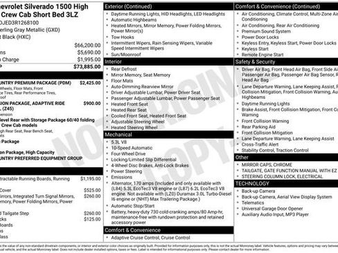 Used 2024 Chevrolet Silverado 1500 High Country w/ High Country Premium Package AWD/4WD image 11