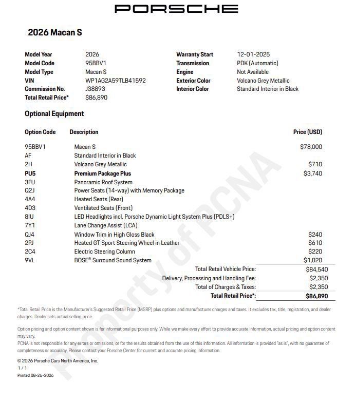 Certified 2026 Porsche Macan S AWD/4WD image 6