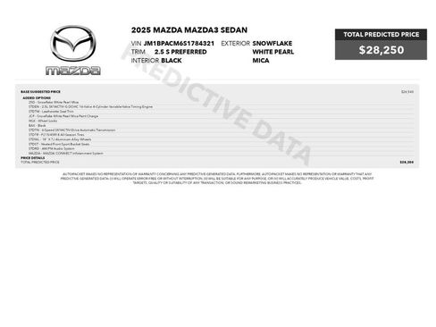 Used 2025 MAZDA MAZDA3 s FWD image 2