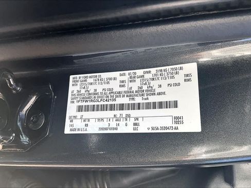 Used 2020 Ford F150 Raptor w/ Equipment Group 802A Luxury AWD/4WD image 36