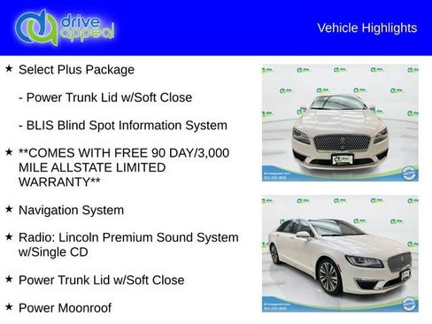 Used 2018 Lincoln MKZ Select w/ Select Plus Package image 6