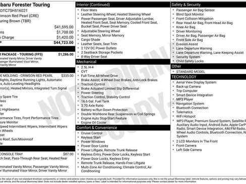 Certified 2025 Subaru Forester Touring w/ Popular Package - Touring AWD/4WD image 35