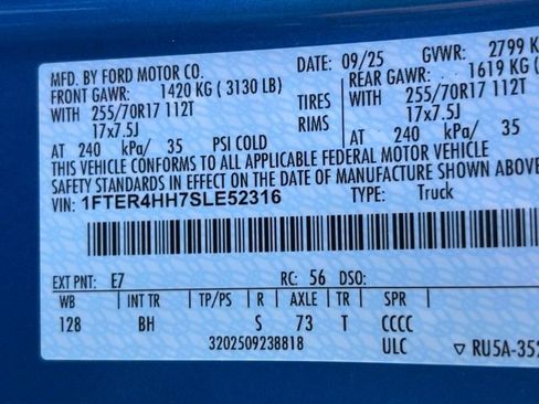 New 2025 Ford Ranger XLT w/ Equipment Group 301A High image 28