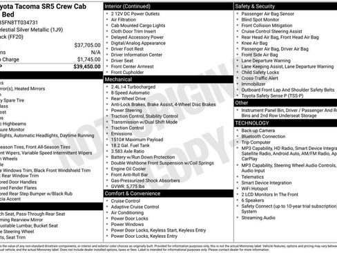 Used 2026 Toyota Tacoma SR5 RWD image 2