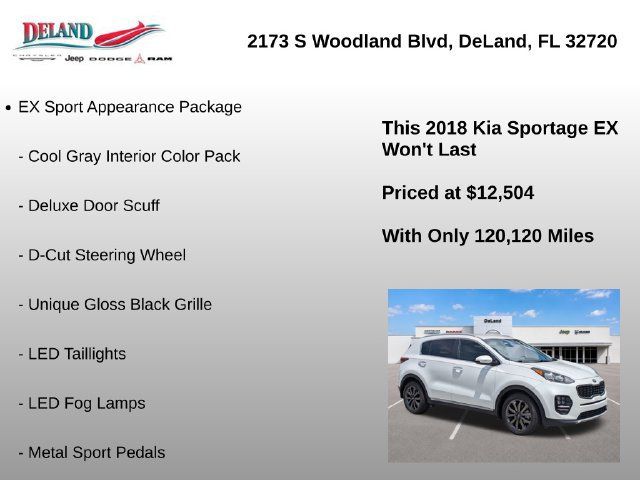 Used 2018 Kia Sportage EX w/ EX Sport Appearance Package FWD image 6