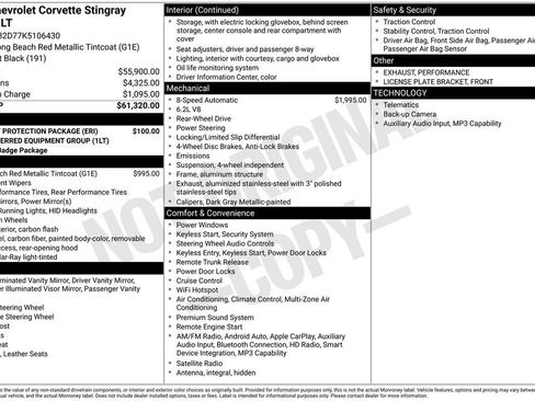 Used 2019 Chevrolet Corvette Stingray Coupe w/ Battery Protection Package image 5