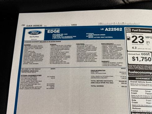 Used 2020 Ford Edge SEL w/ Cold Weather Package AWD/4WD image 32