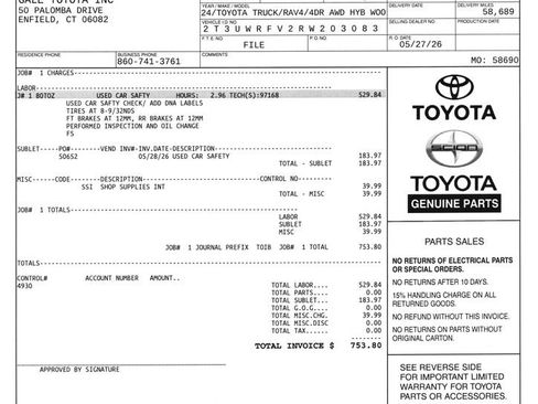 Used 2024 Toyota RAV4 AWD Hybrid w/ Weather Package image 12