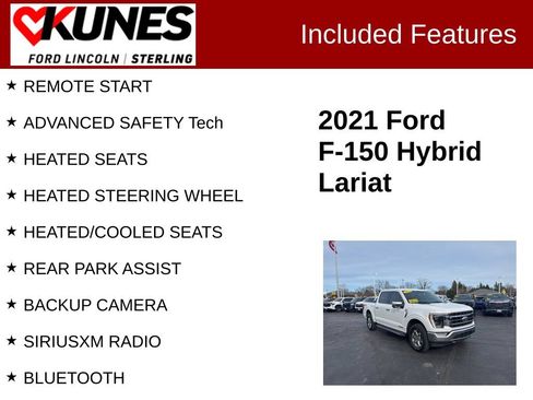 Used 2021 Ford F150 Lariat w/ Equipment Group 502A High AWD/4WD image 2
