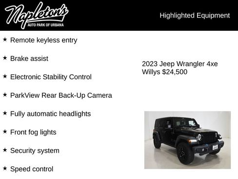 Used 2023 Jeep Wrangler Unlimited w/ 8.4" Radio Group AWD/4WD image 16