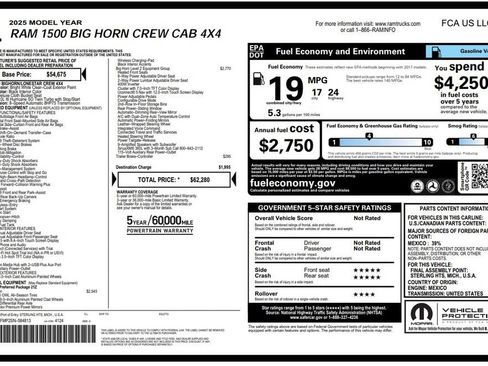 Used 2025 RAM 1500 Big Horn AWD/4WD image 3