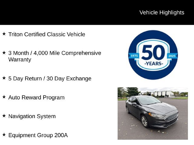 Used 2017 Ford Fusion SE w/ Fusion SE Technology Package FWD image 6