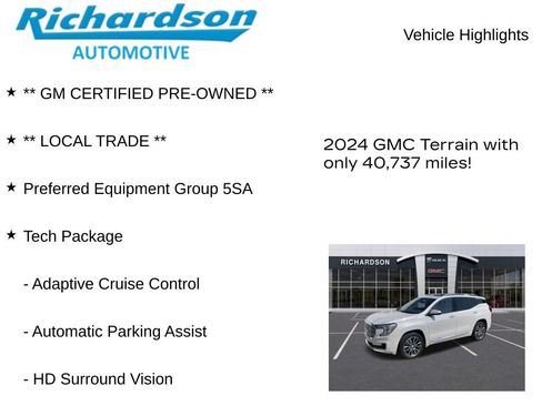 Used 2024 GMC Terrain Denali w/ Denali Premium Package AWD/4WD image 11
