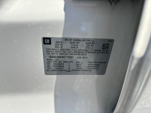 Used 2014 Chevrolet Equinox LTZ w/ LPO, Protection Package FWD image 12
