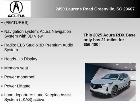 New 2025 Acura RDX AWD w/ A-Spec & Advance Pkg image 6