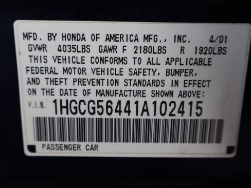 Used 2001 Honda Accord LX image 43