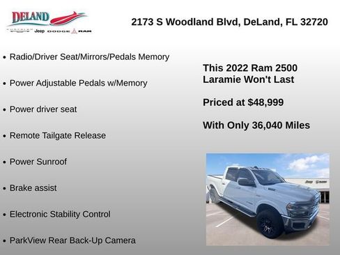 Used 2022 RAM 2500 Laramie AWD/4WD image 6