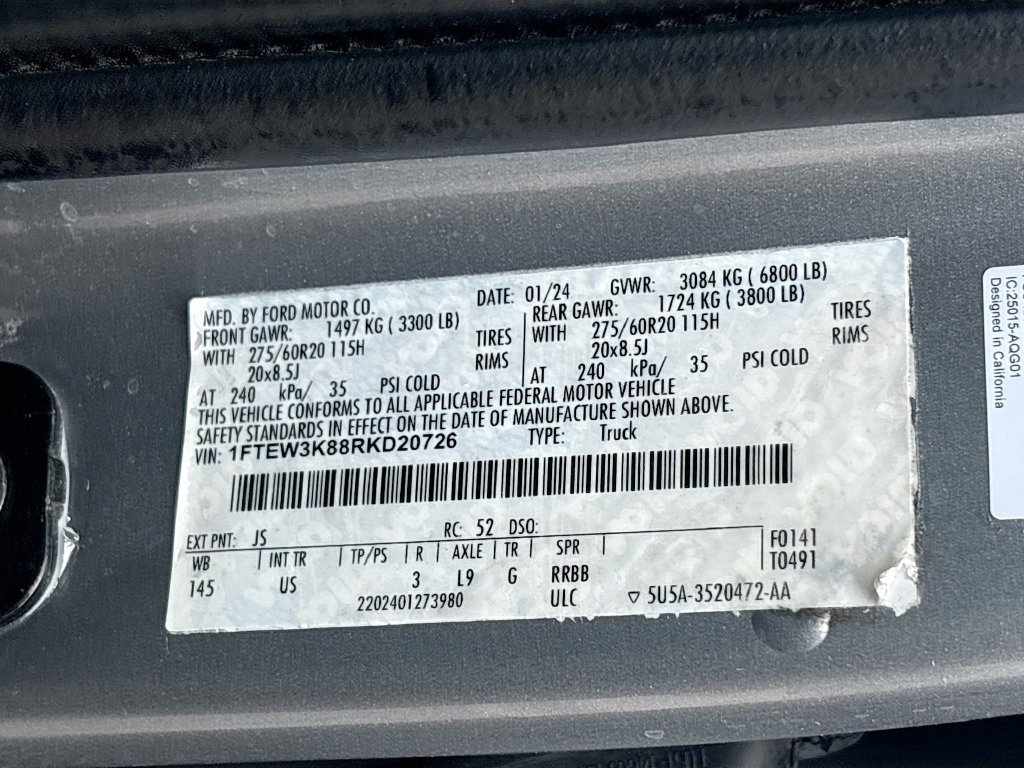 Used 2024 Ford F150 XLT w/ Equipment Group 303A High RWD image 33