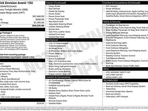 Used 2023 Buick Envision Avenir image 7