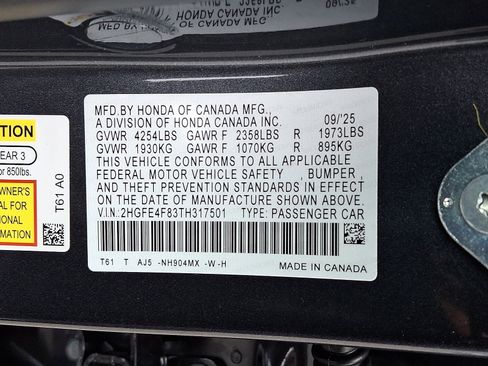 New 2026 Honda Civic Sport Touring image 10