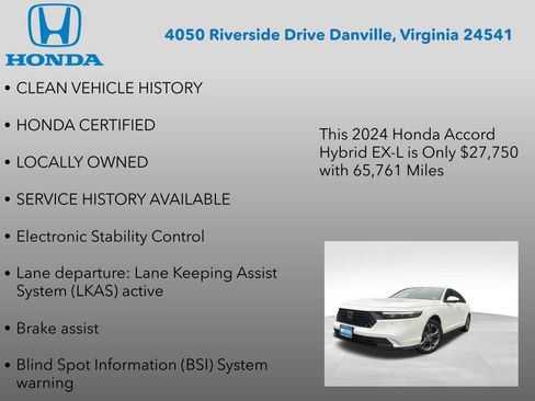 Used 2024 Honda Accord EX-L image 7
