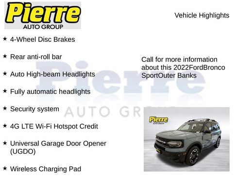 Used 2022 Ford Bronco Sport Outer Banks w/ Tech Package AWD/4WD image 14