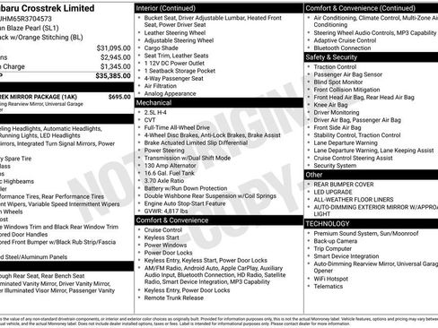 Certified 2024 Subaru Crosstrek 2.5i Limited w/ Crosstrek Mirror Package AWD/4WD image 26