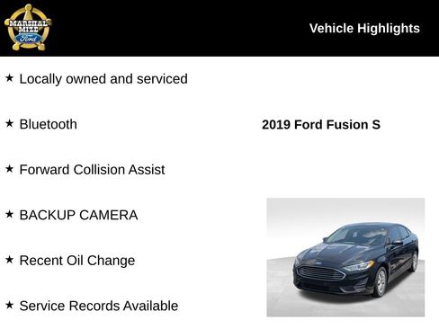 Used 2019 Ford Fusion S FWD image 2