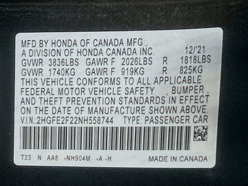 Used 2022 Honda Civic LX image 29