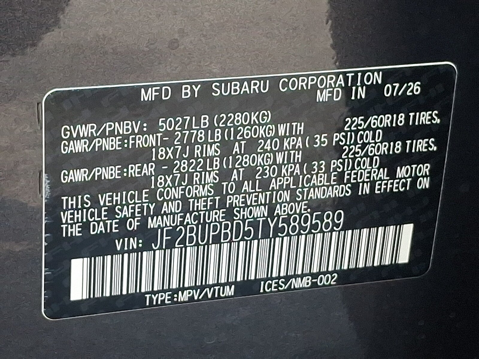 New 2026 Subaru Outback Premium AWD/4WD image 18