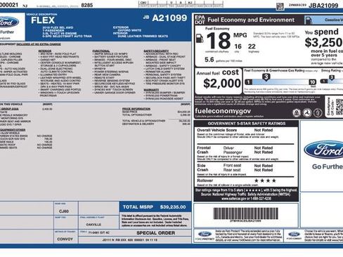 Used 2018 Ford Flex SEL w/ Equipment Group 202A image 36