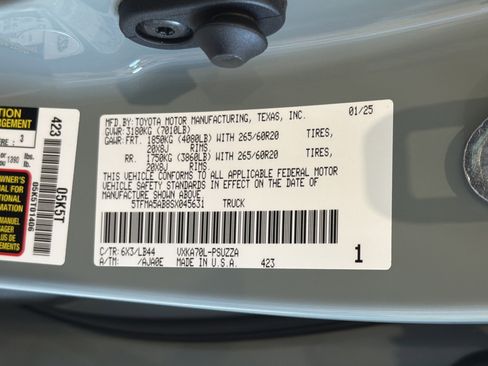 New 2025 Toyota Tundra 1794 Edition RWD image 32