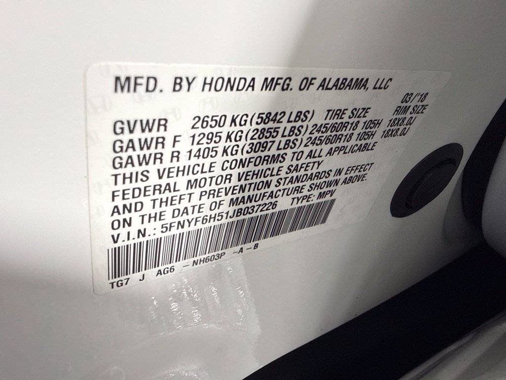 Certified 2018 Honda Pilot EX-L image 19