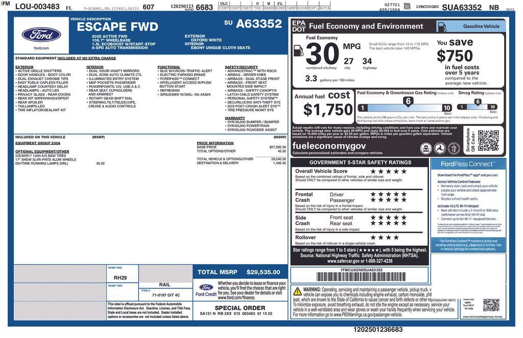 Used 2025 Ford Escape Active FWD image 41