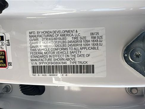 New 2025 Honda Ridgeline Black Edition image 33
