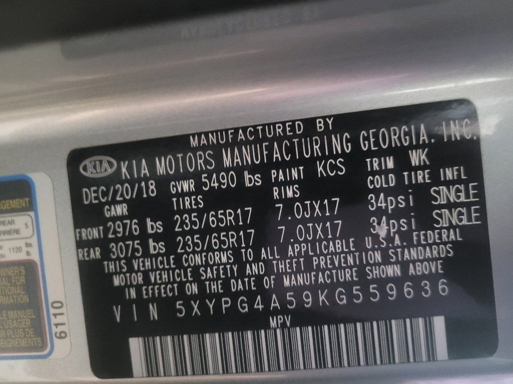 Used 2019 Kia Sorento FWD V6 image 33