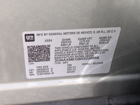 Certified 2024 Chevrolet Equinox RS w/ RS Leather Package FWD image 34