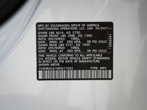 Used 2021 Volkswagen Atlas SE AWD/4WD image 38