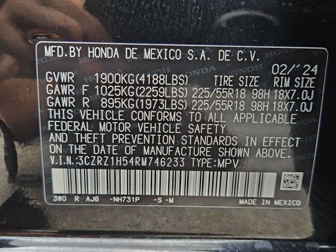Certified 2024 Honda HR-V Sport image 31
