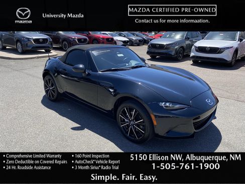Certified 2024 MAZDA MX-5 Miata Grand Touring w/ Weather Package RWD image 1